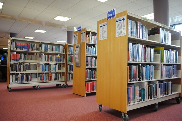 Book cases in Learning Resource Centres